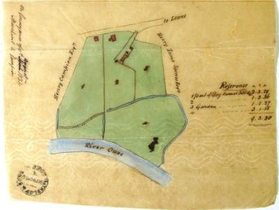 Map Marchant to Campion sale 1824