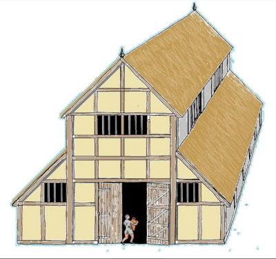 Aisled Roman building visualisation