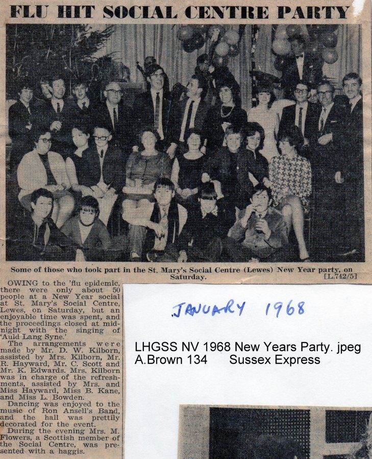 Lewes, Nevill 1968 January, New Years Party