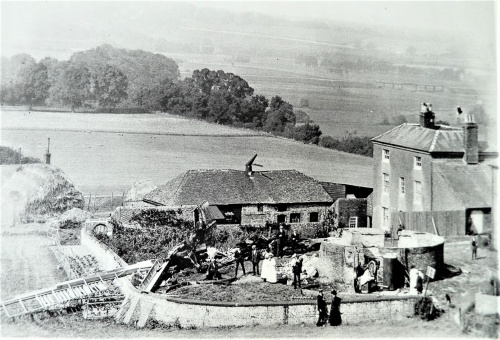 Malling mill soon after the fire, September 1908