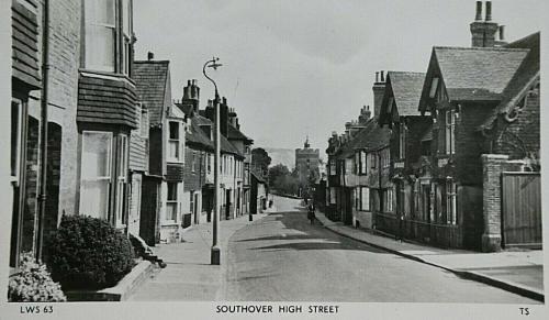 View of Southover High Street, Lewes, Francis Frith postcard LWS 63, post-war